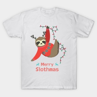 Merry Slothmas - Christmas Sloth T-Shirt